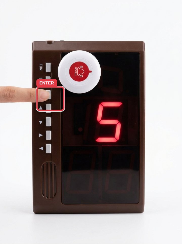 Step 4 — press ENTER once